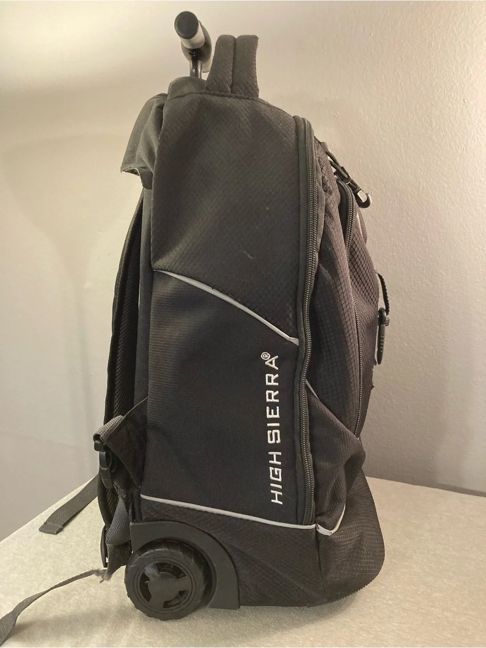 High Sierra Wheeled Backpack In Black